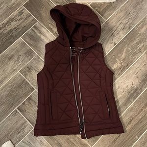 Faux down vest